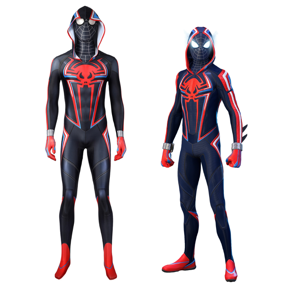 Marvel Spiderman PS5 2099 Suit Complete Cosplay Costume Outfit