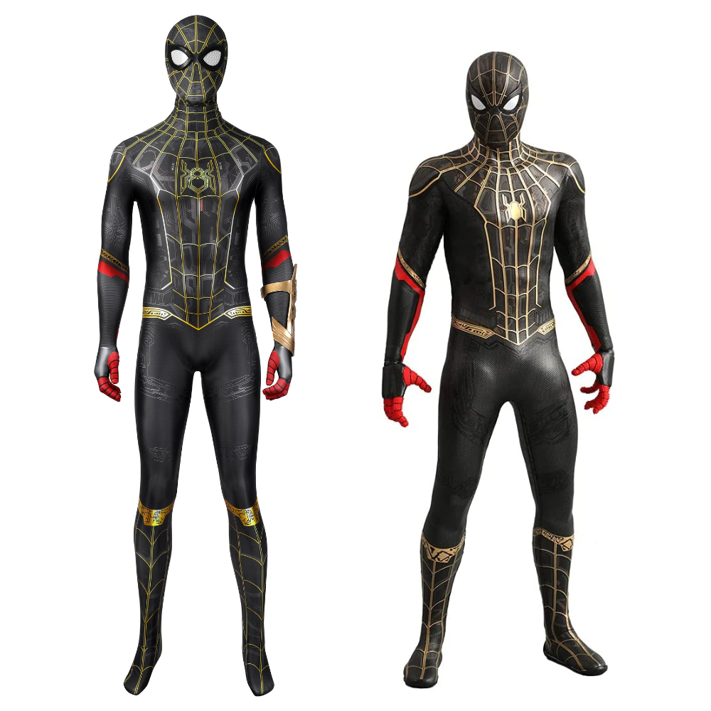 Spider-Man 3 Black Red & Gold Suit Cosplay Costume | Marvel Outfit