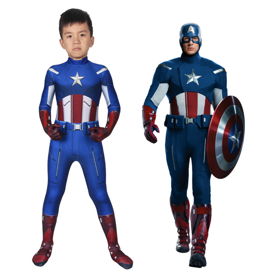 Kids Captain America Avengers Cosplay Costume | Marvel Outfit