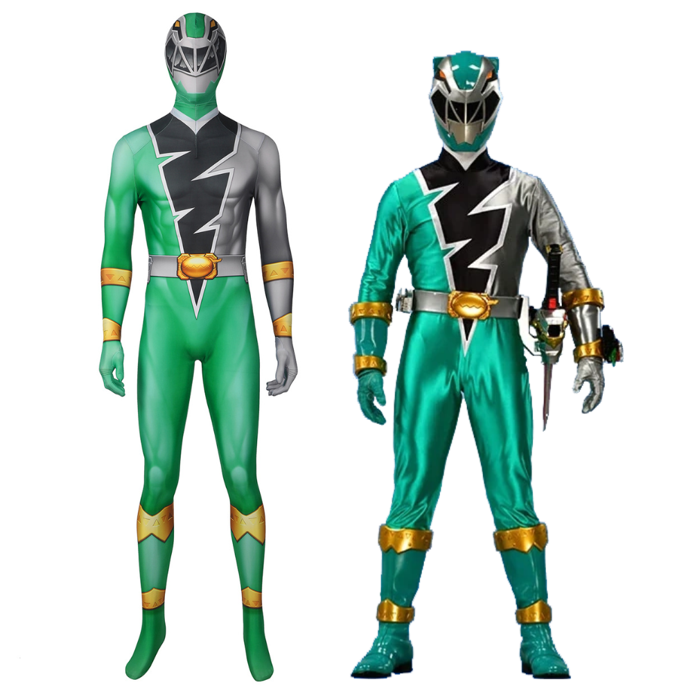 Kishiryu Sentai Ryusoulger Green Solider Complete Cosplay Costume Outfit