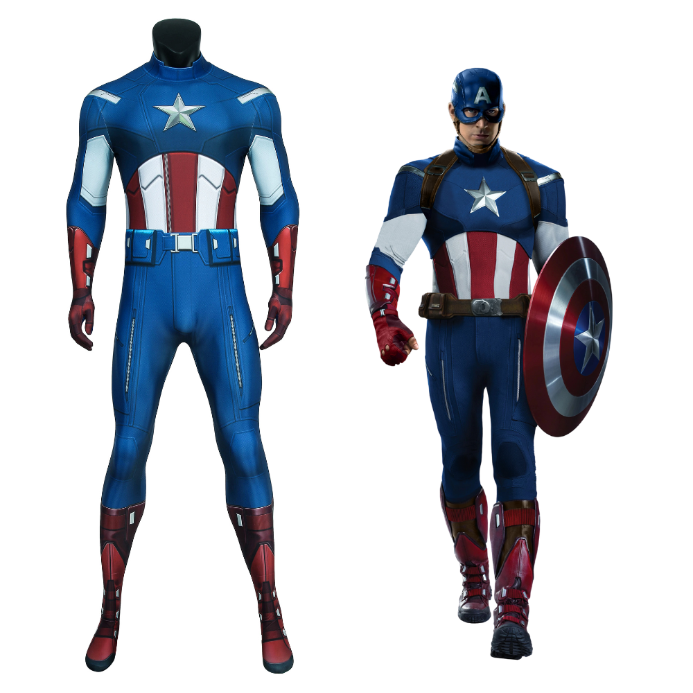 Avengers Captain America Cosplay Costume | Marvel Outfit