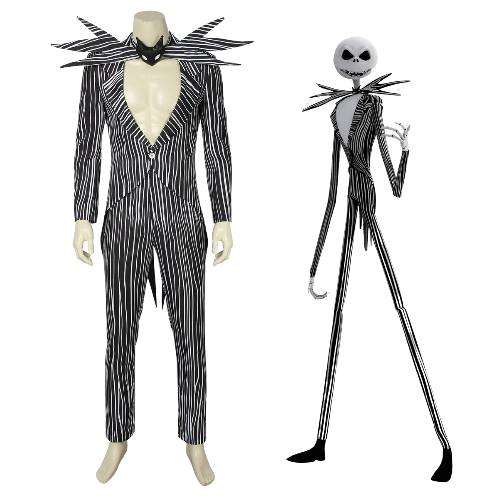 The Nightmare Before Christmas Jack Skellington Cosplay Costume | Movie Outfit