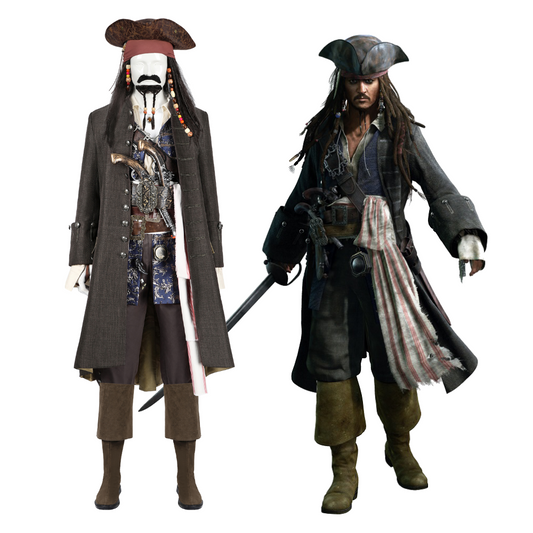 Pirates of the Caribbean Jack Sparrow Cosplay Costume | Pirate Outfit