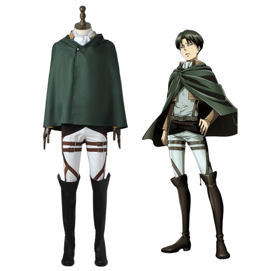 Attack on Titans Levi Ackerman Complete Cosplay Costume Outfit