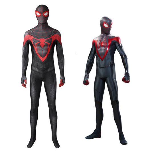 Marvel Spiderman PS5 Suit V2 Complete Cosplay Costume Outfit