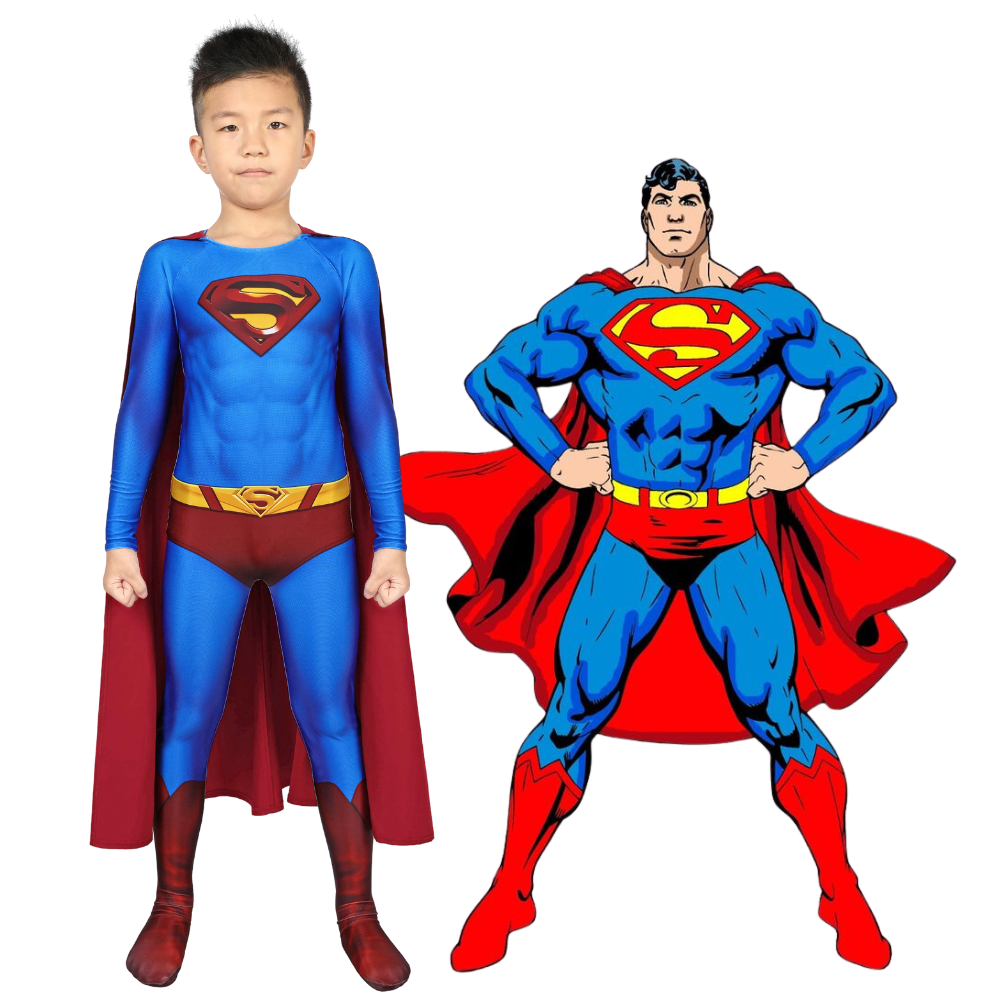 Kids Superman Returns Cosplay Costume | DC Outfit