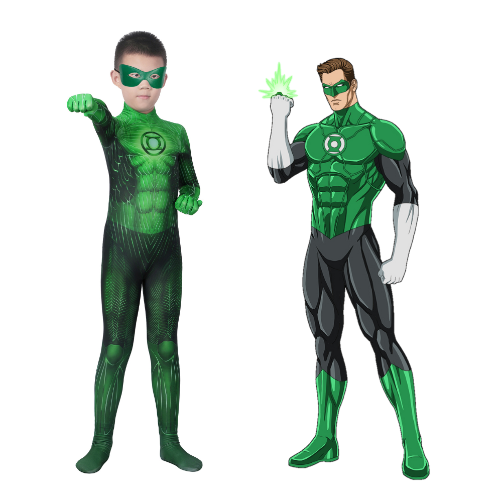 Kids Green Lantern Cosplay Costume | DC Outfit