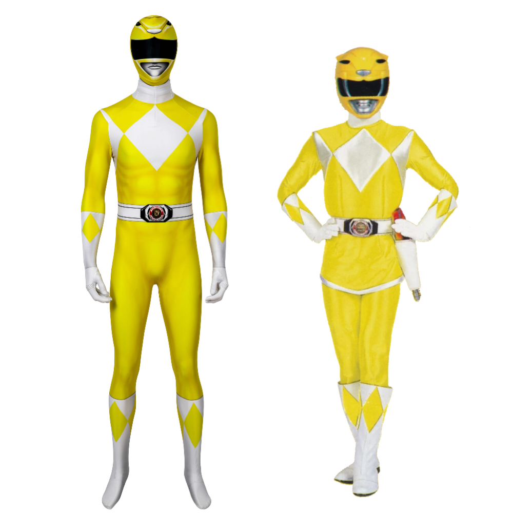 Power Rangers Yellow Ranger Trini Kwan Cosplay Costume | Superhero Outfit