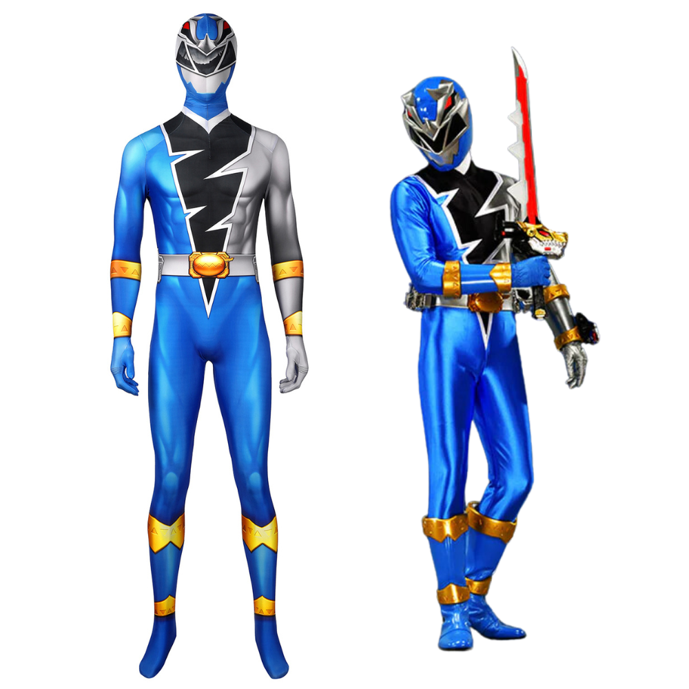 Kishiryu Sentai Ryusoulger Blue Solider Complete Cosplay Costume Outfit