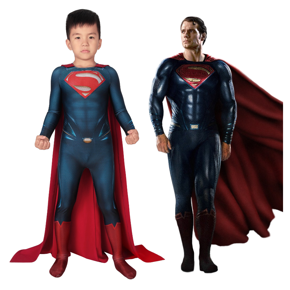 Kids Superman Man of Steel Cosplay Costume | DC Outfit