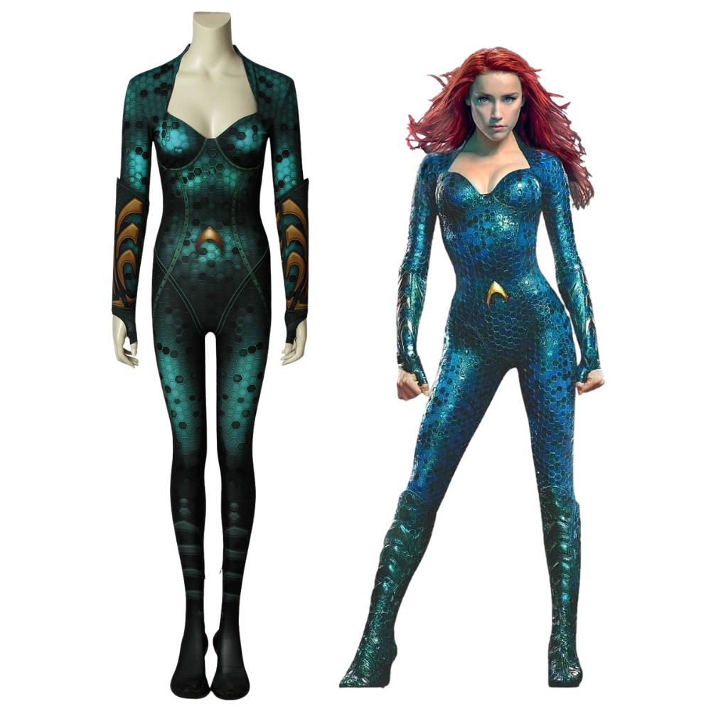 DC Aquaman Mera Complete Cosplay Costume Outfit