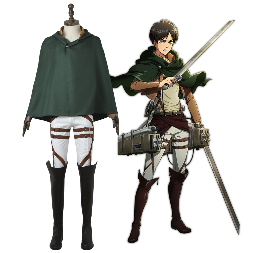 Attack on Titans Eren Yeager Complete Cosplay Costume Outfit