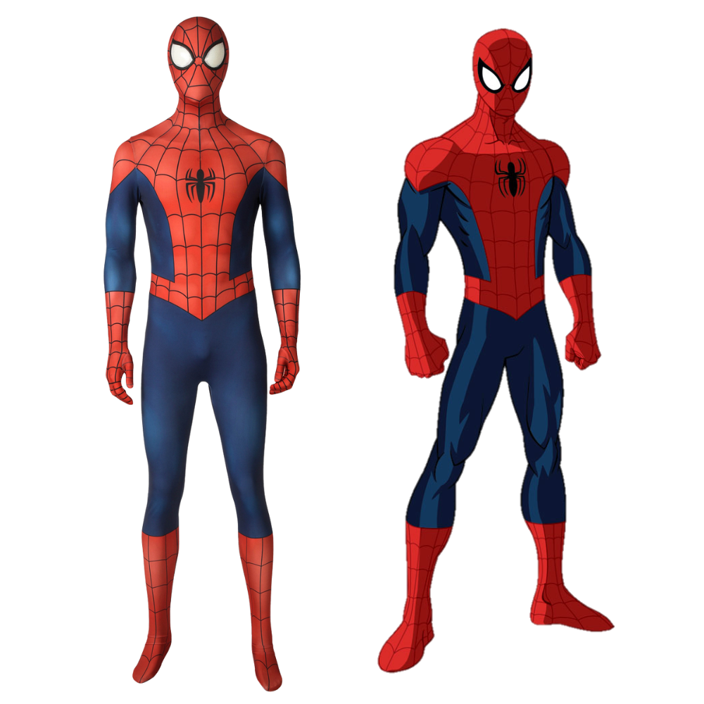 Marvel Ultimate Spiderman Complete Cosplay Costume Outfit