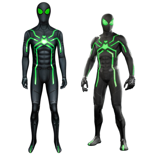 Spider-Man PS4 Stealth Big Time Suit Cosplay Costume | Marvel Outfit