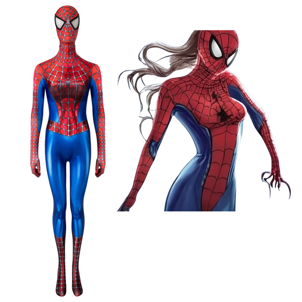 Female Tobey Maguire Spider-Man Cosplay Costume | Marvel Outfit