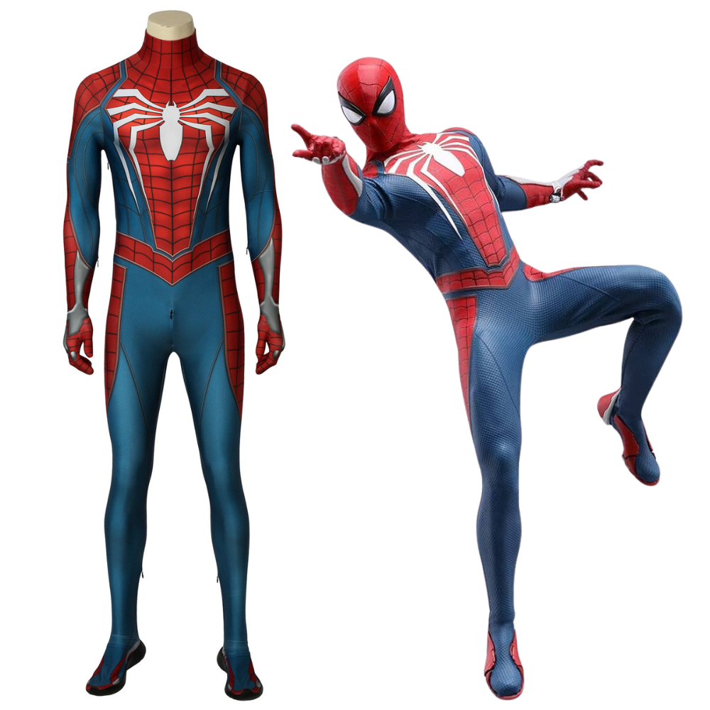 Marvel Spiderman Advance Suit Complete Cosplay Costume Outfit