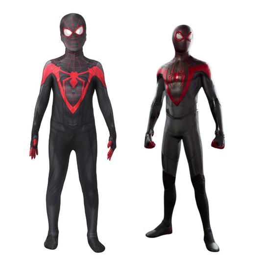 Kids Spider-Man PS5 Suit Cosplay Costume | Marvel Outfit