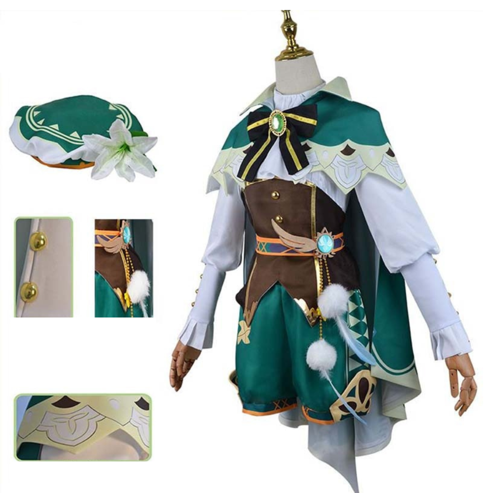 Genshin Impact Venti Shorts Cosplay Costume | Game Outfit