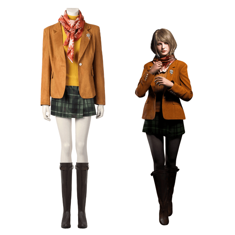 Resident Evil 4 Remake Ashley Graham Cosplay Costume | Gaming Outfit