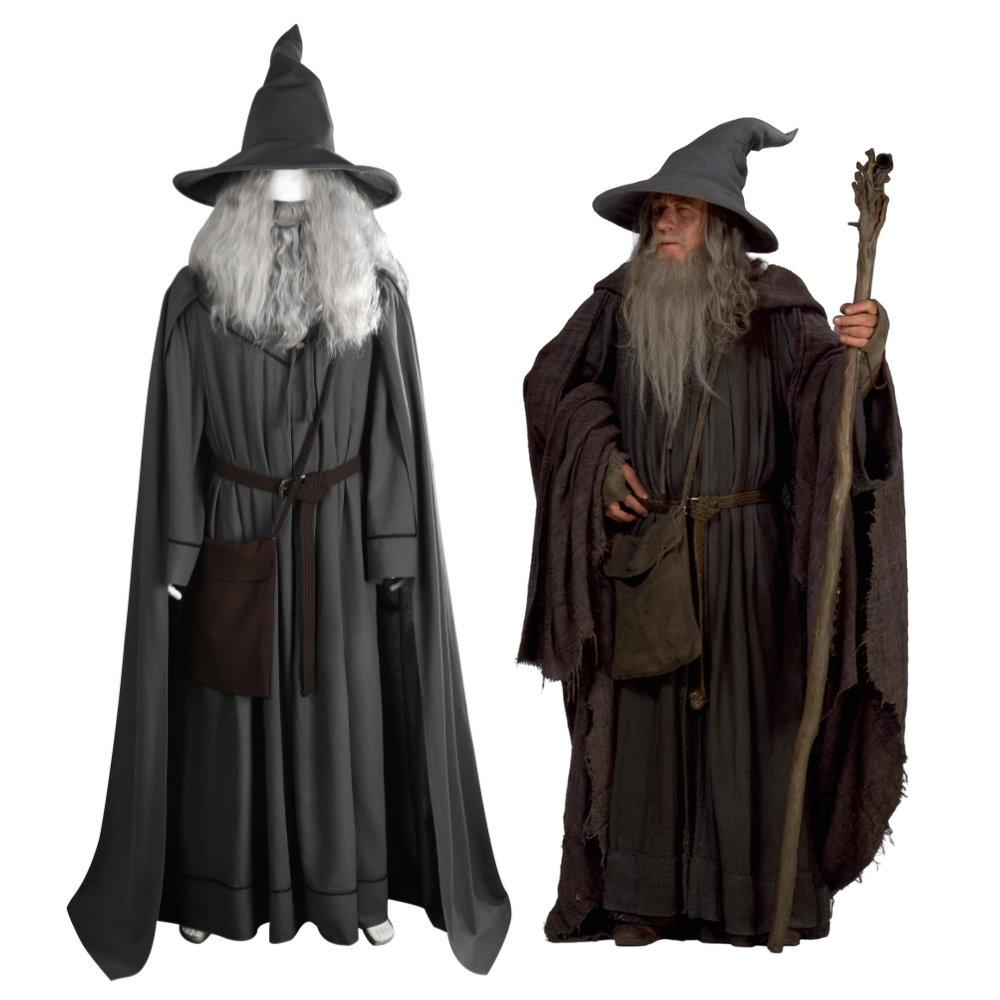 Lord of the Rings Gandalf the Grey Cosplay Costume | Fantasy Outfit