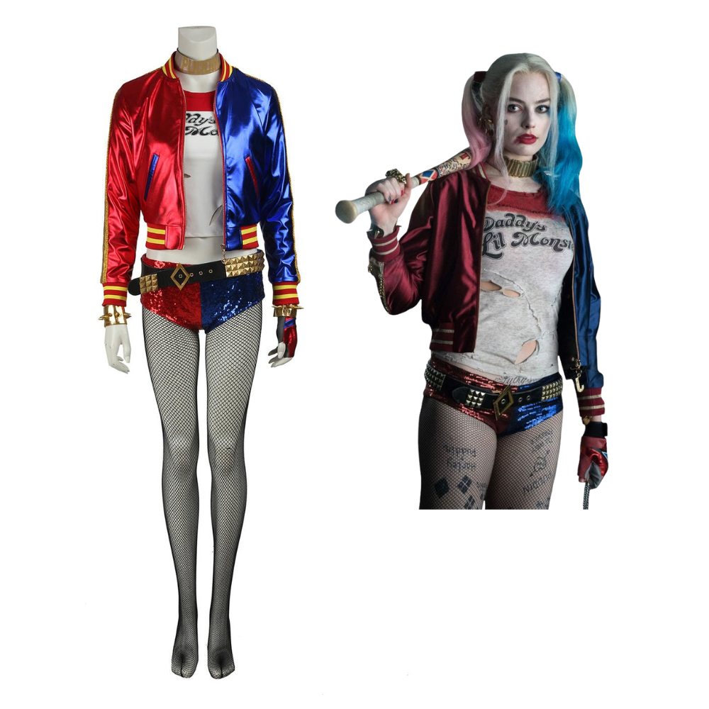 Suicide Squad Harley Quinn V2 Cosplay Costume  | DC Outfit