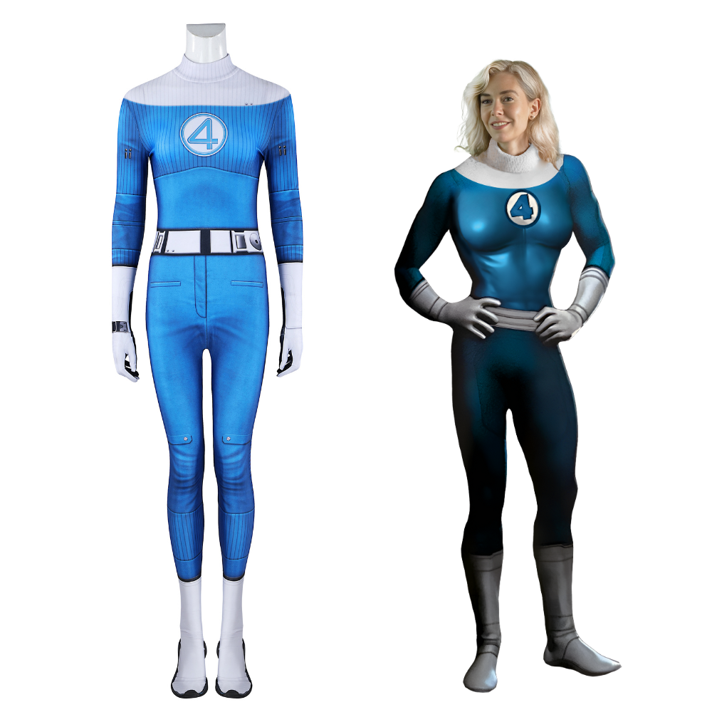 Fantastic Four Invisible Woman Cosplay Costume | Marvel Outfit