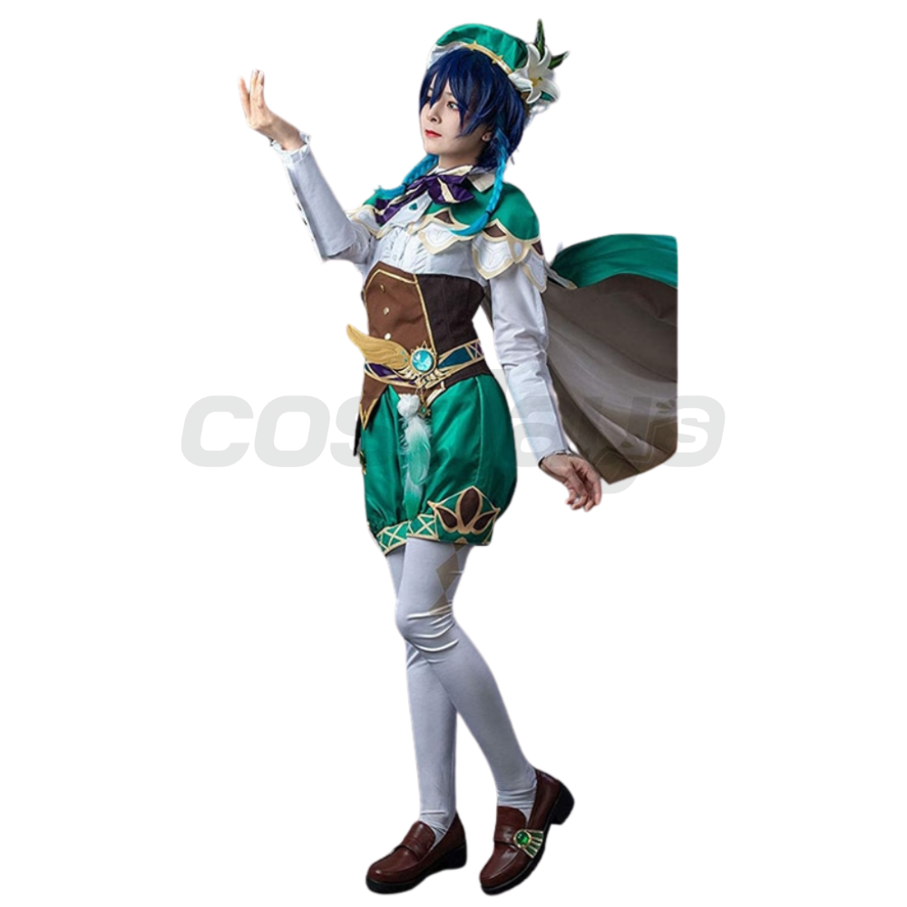 Genshin Impact Venti Shorts Cosplay Costume | Game Outfit