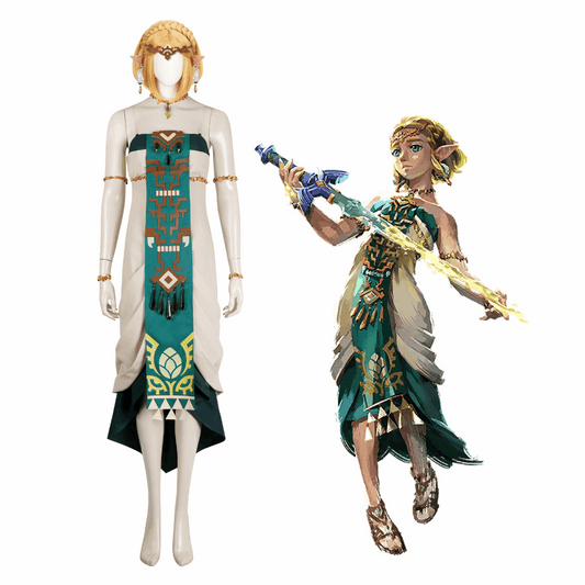 The Legend of Zelda Tears of the Kingdom Princess Zelda V2 Complete Cosplay Costume Outfit