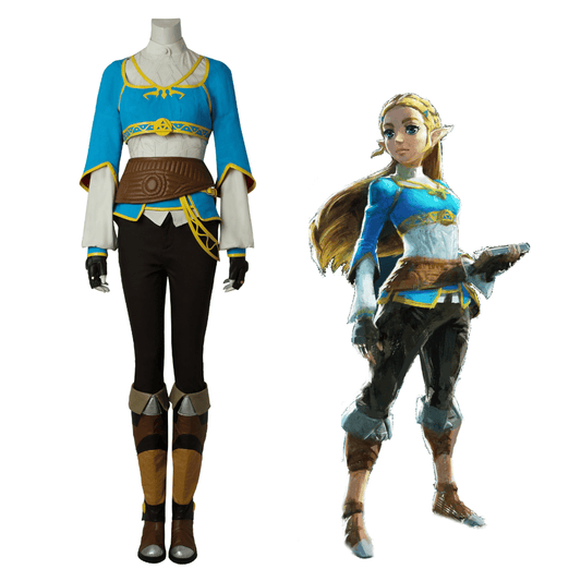 The Legend of Zelda Breath of the Wild Zelda Complete Cosplay Costume Outfit