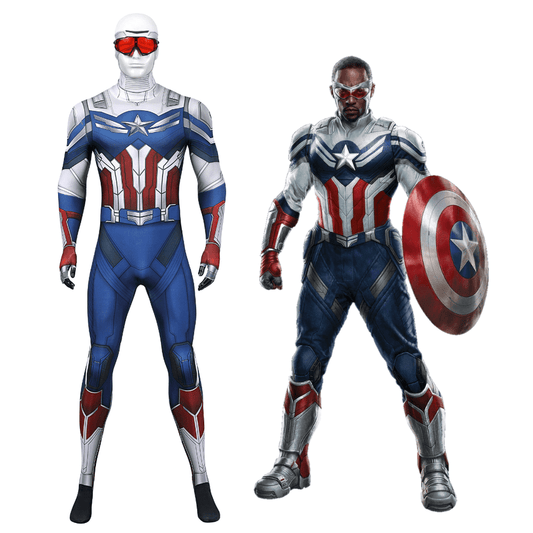 Marvel Falcon Sam Wilson Complete Cosplay Costume Outfit