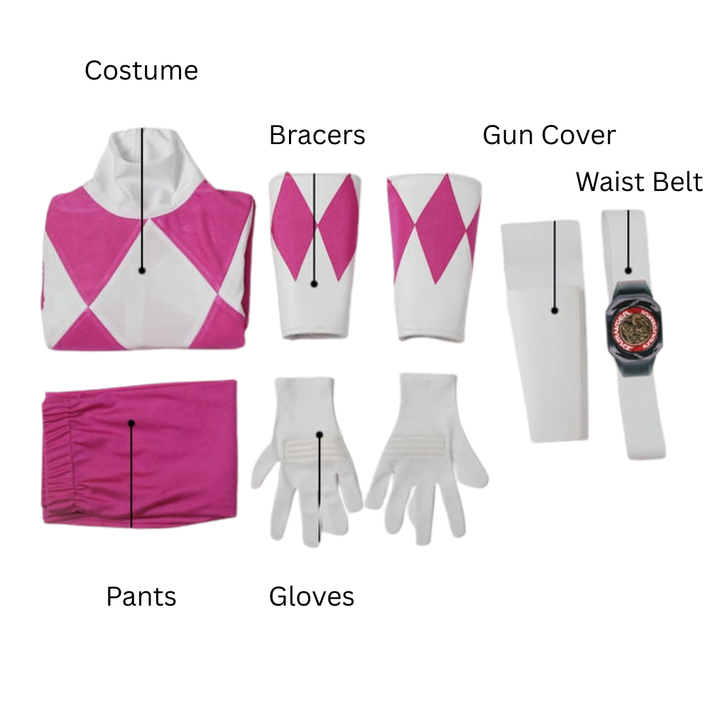 Zyuranger Pink Ranger Cosplay Costume | Superhero Outfit