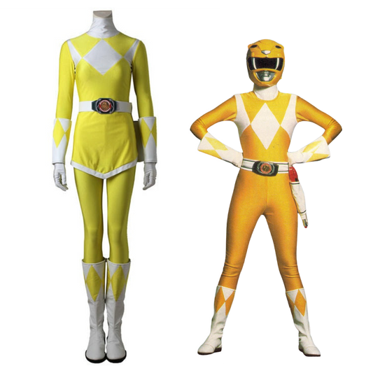 Zyuranger Yellow Female Ranger Cosplay Costume | Superhero Outfit