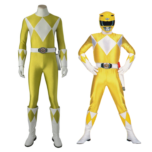 Zyuranger Yellow Male Ranger Cosplay Costume | Superhero Outfit