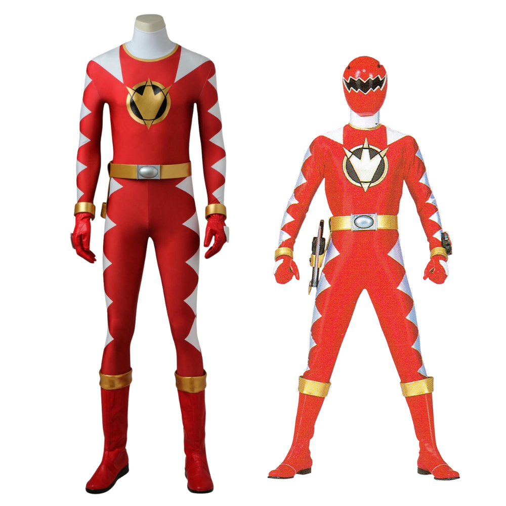 Dino Thunder Red Ranger Cosplay Costume | Superhero Outfit