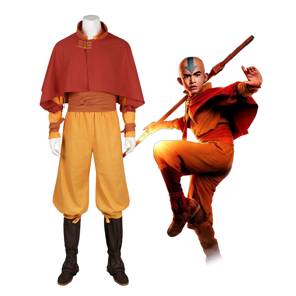 The Last Airbender Aang Cosplay Costume | Movie Outfit