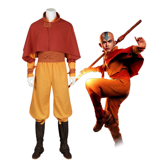 The Last Airbender Aang Cosplay Costume | Movie Outfit