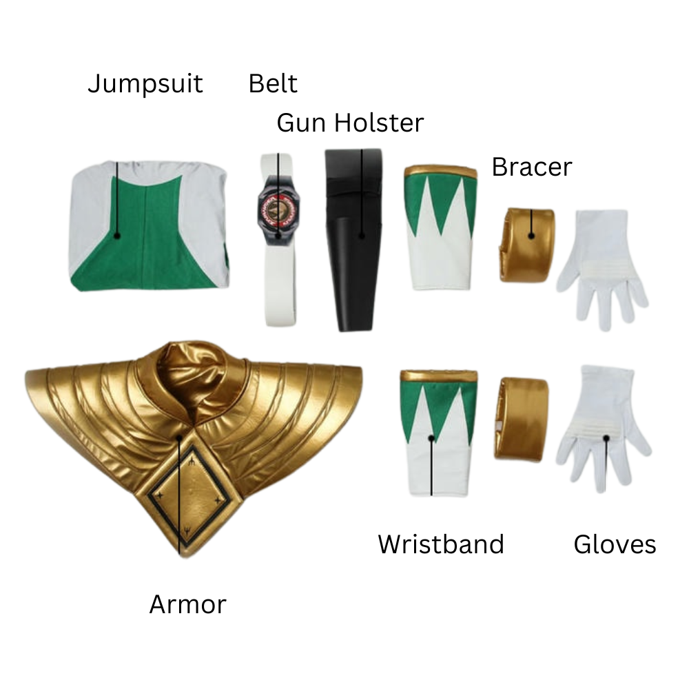 Zyuranger Green Ranger Cosplay Costume | Superhero Outfit