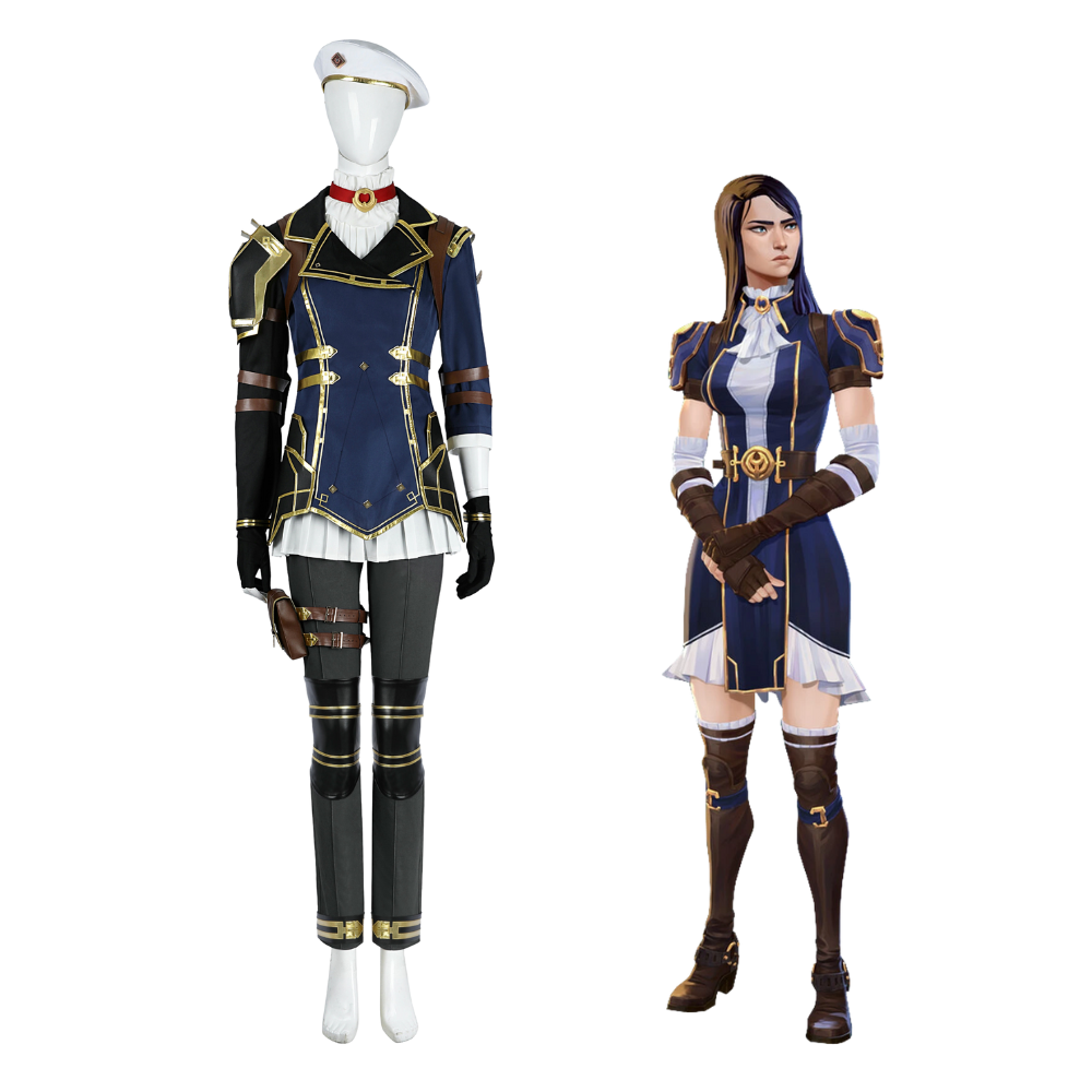 Arcane League of Legends Caitlyn Kiramman Cosplay Costume | Gaming Outfit