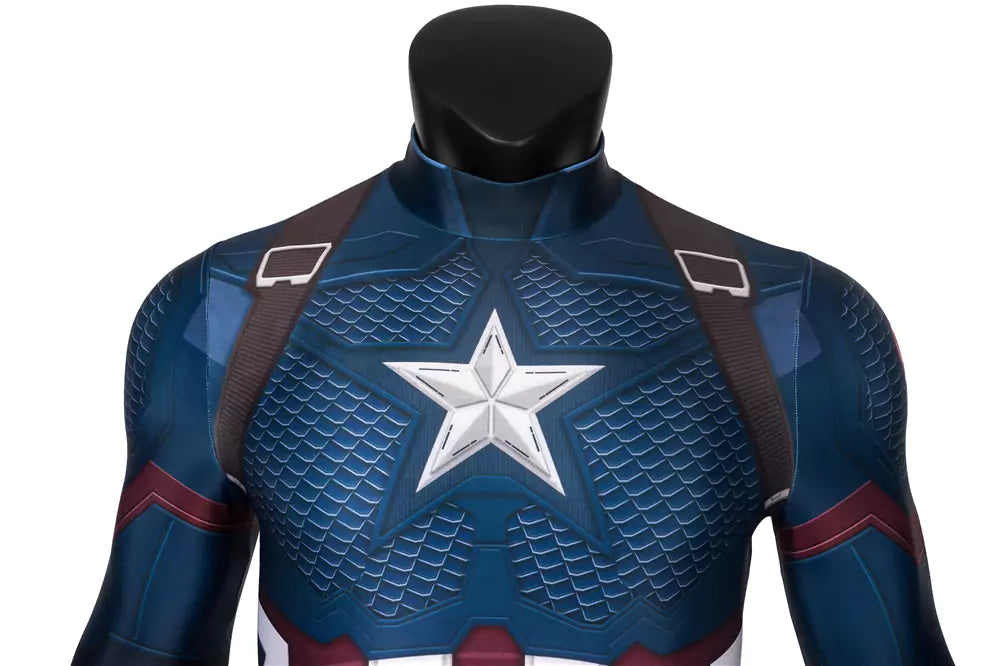 Marvel Avengers 4 Captain America Complete Cosplay Costume Outfit