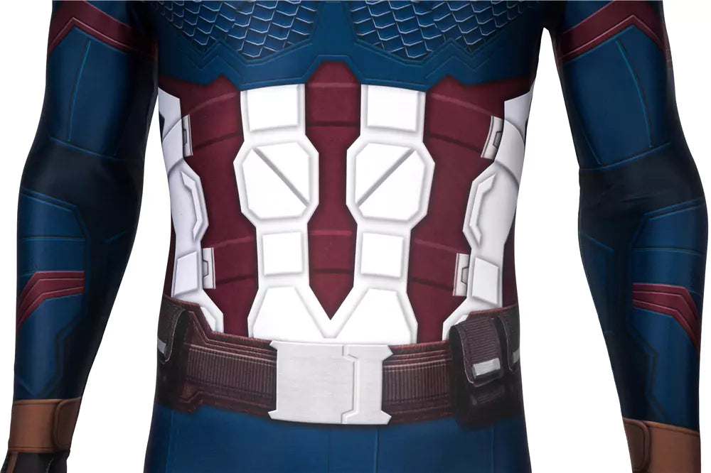 Marvel Avengers 4 Captain America Complete Cosplay Costume Outfit