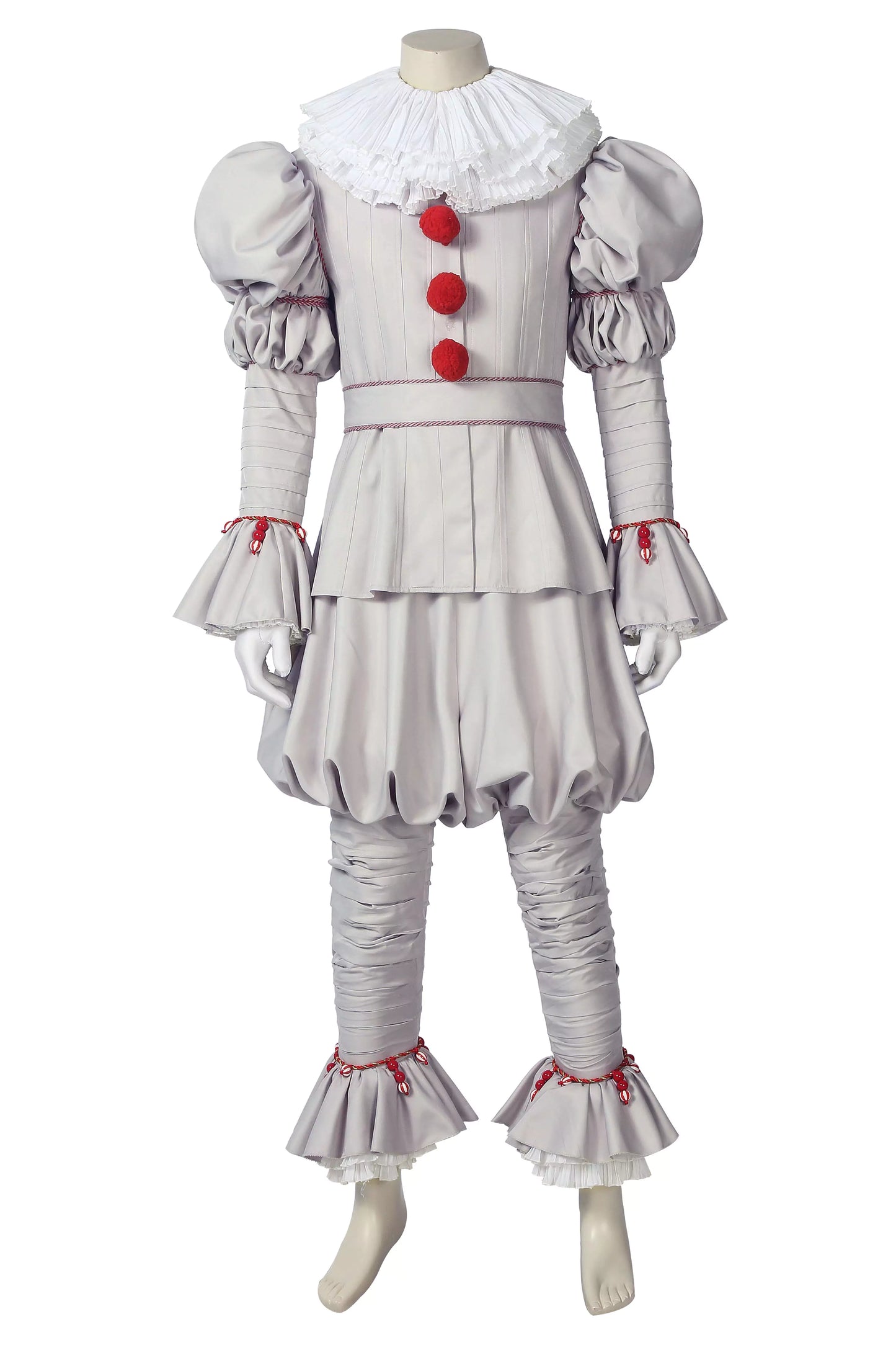 It Movie Pennywise Scary Clown Complete Cosplay Costume Outfit