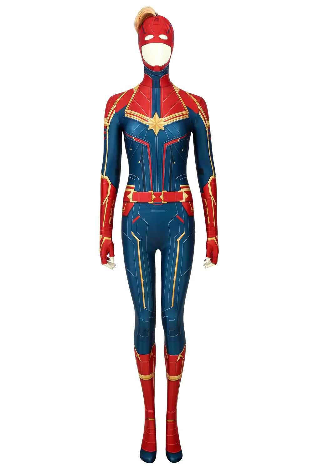 Marvel Captain Marvel Complete Cosplay Costume Outfit