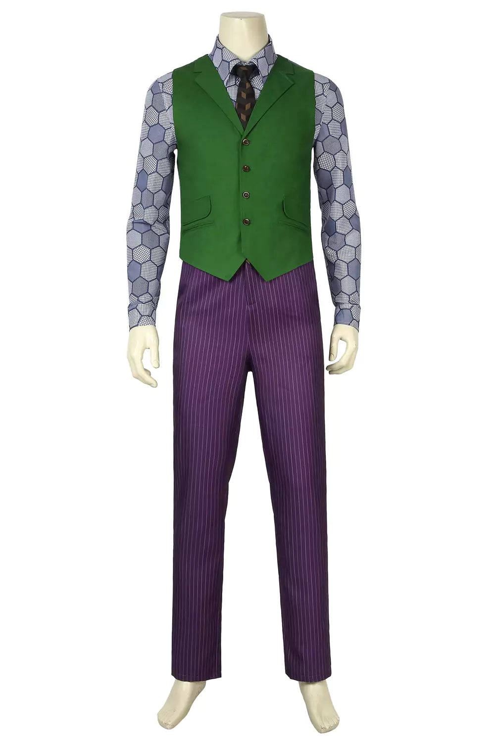 DC Joker The Dark Knight Rises Complete Cosplay Costume Outfit