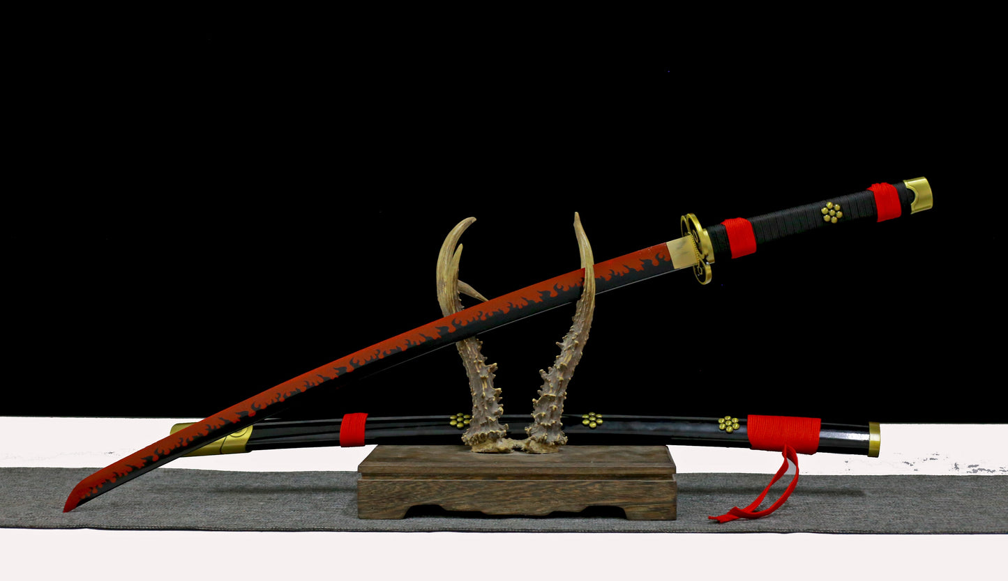 1:1 Replica Roronoa Zoro Worn Black Enma Katana | One Piece Sword