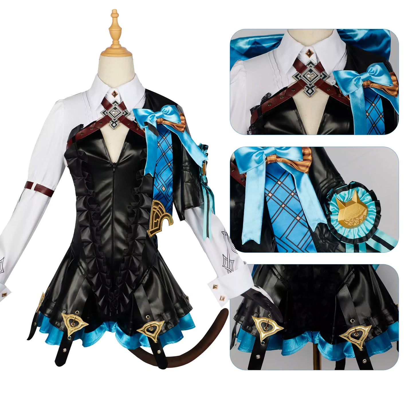 Genshin Impact Lynette Complete Cosplay Costume Outfit