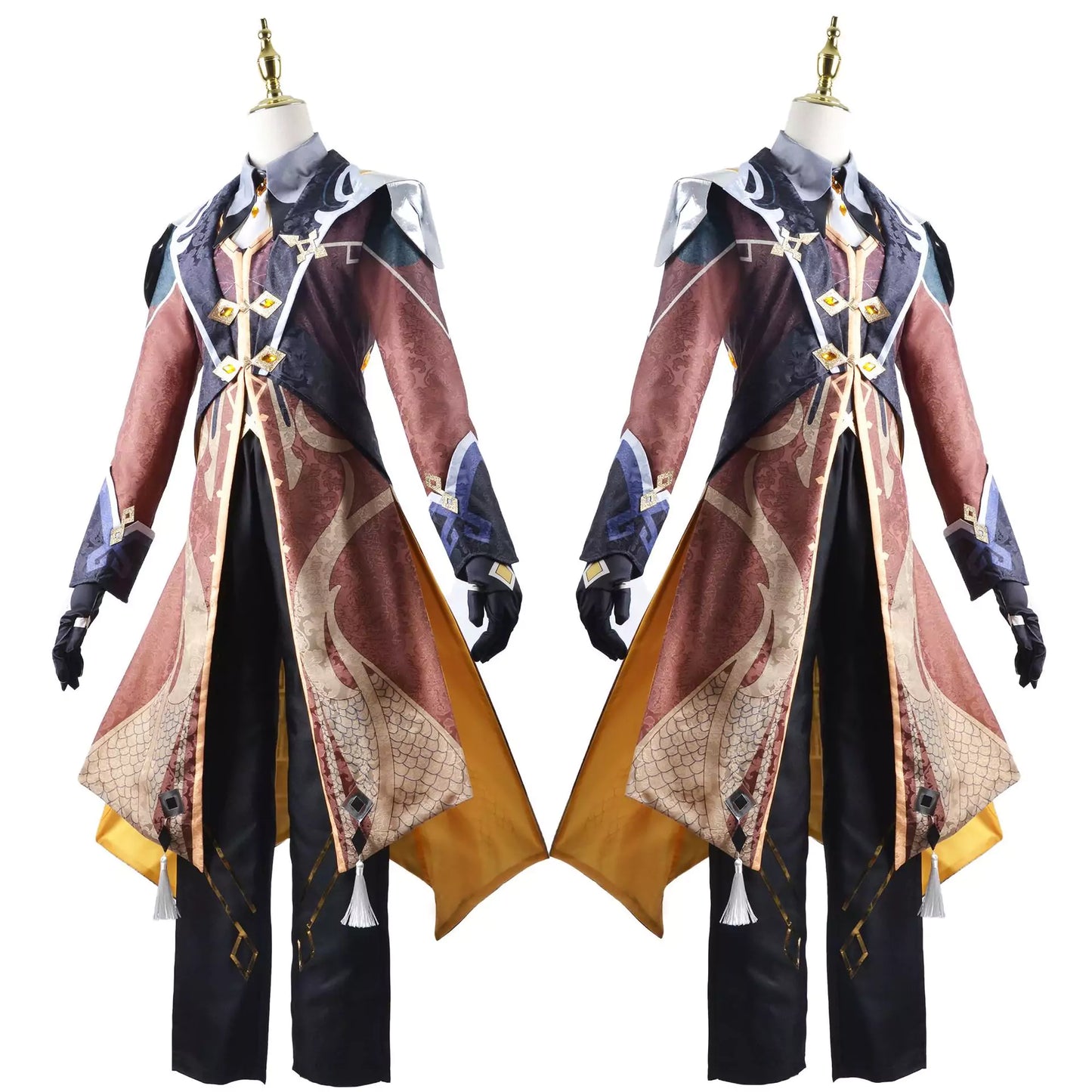 Genshin Impact Zhongli Complete Cosplay Costume Outfit