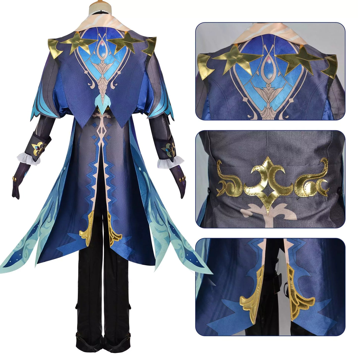 Genshin Impact Neuvillette Complete Cosplay Costume Outfit