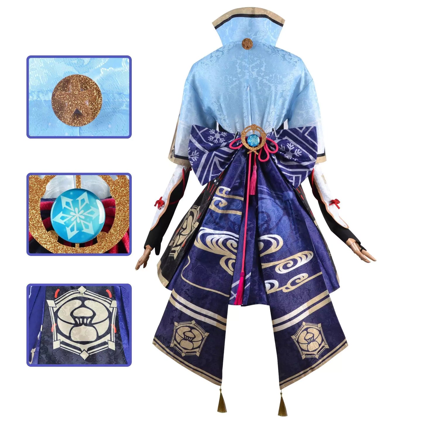 Genshin Impact Kamisato Ayaka Complete Cosplay Costume Outfit