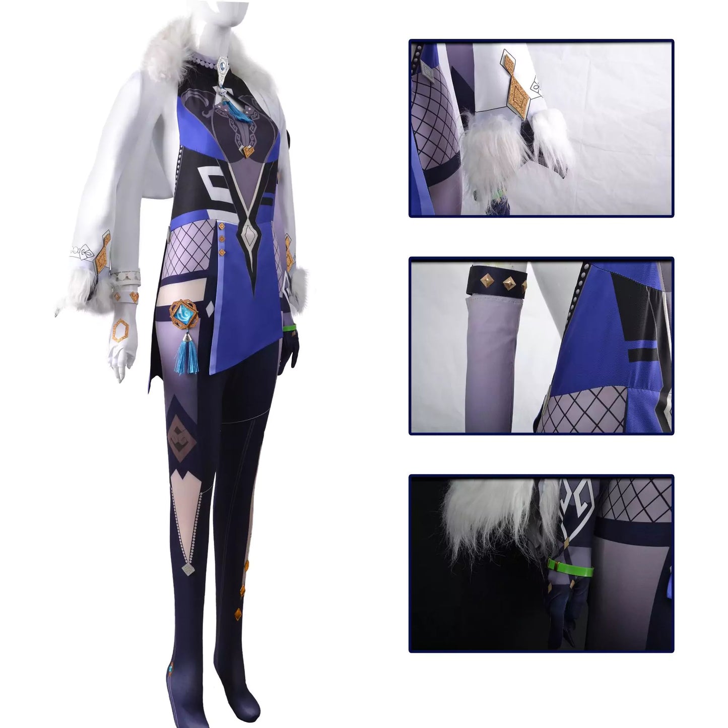 Genshin Impact Yelan Complete Cosplay Costume Outfit