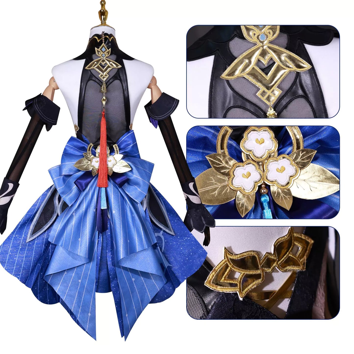 Genshin Impact Ganyu Complete Carnival Cosplay Costume Outfit